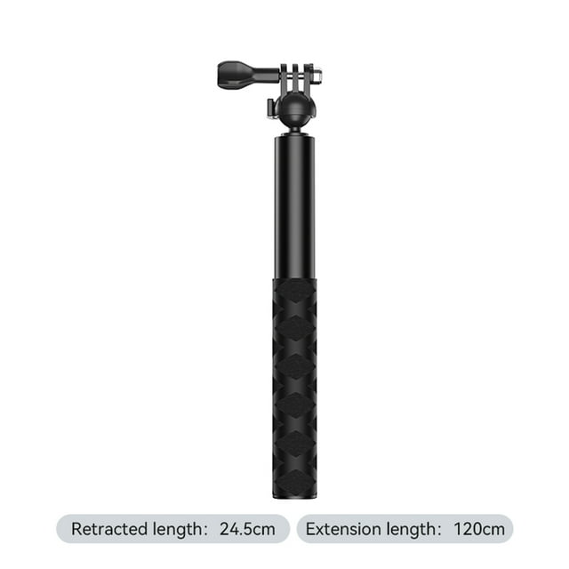 Perche à Selfie Rotative à 360° Portable Extensible Perche Invisible Compatible pour DJI ACTION 3/4/Poche3 Caméra d'Action