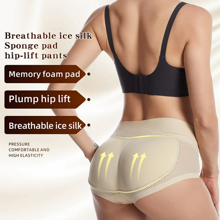 Xmarks Womens Fake Buttock Briefs Butt Lifter Padded Control Panties Hip  Enhancer Underwear Shapewear Boyshort Skin XL 