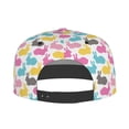 thumbnail image 2 of Kdxio Colorful Rabbit Print Snapback Hat for Men Women,Adjustable Baseball Cap, 2 of 7