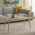 thumbnail image 2 of Safavieh Nonie Modern Tray Top Wood Coffee Table, Sand, 2 of 8