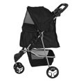 thumbnail image 1 of Foldable Breathable Pet Stroller with Storage Basket, Cup Holder, for Outdoor, Visible Mesh, 1 of 7
