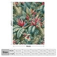 thumbnail image 4 of Orinice Tropical Leaves Flowers Warm Lightweight Blanket Soft Fleece Throw Blanket Living Rooms Sofa Decor Cow Gifts All Seasons Exquisite Soft Plush Blankets 50x60in, 4 of 6