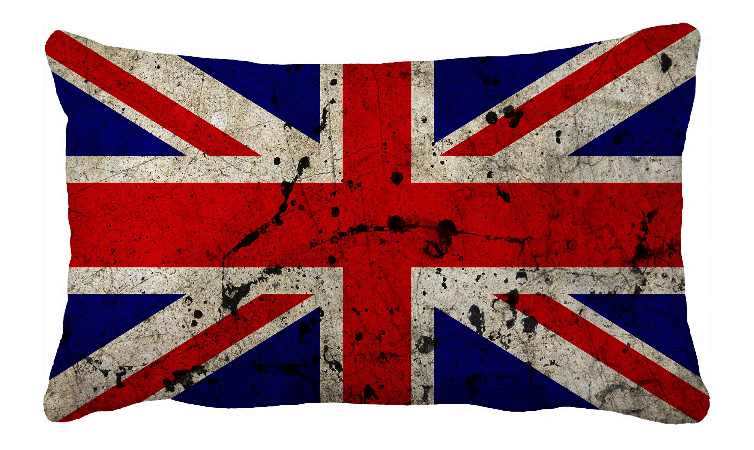 PHFZK British Flag Pillow Case, Union Jack Flag Vintage Style