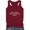 thumbnail image 4 of Ichuanyi Womens Tops Summer Women's Drinking Tank Tops Adult Girls Summer Beach Funny Graphic Racerback Tanks Vest Sayings Blouse, 4 of 5