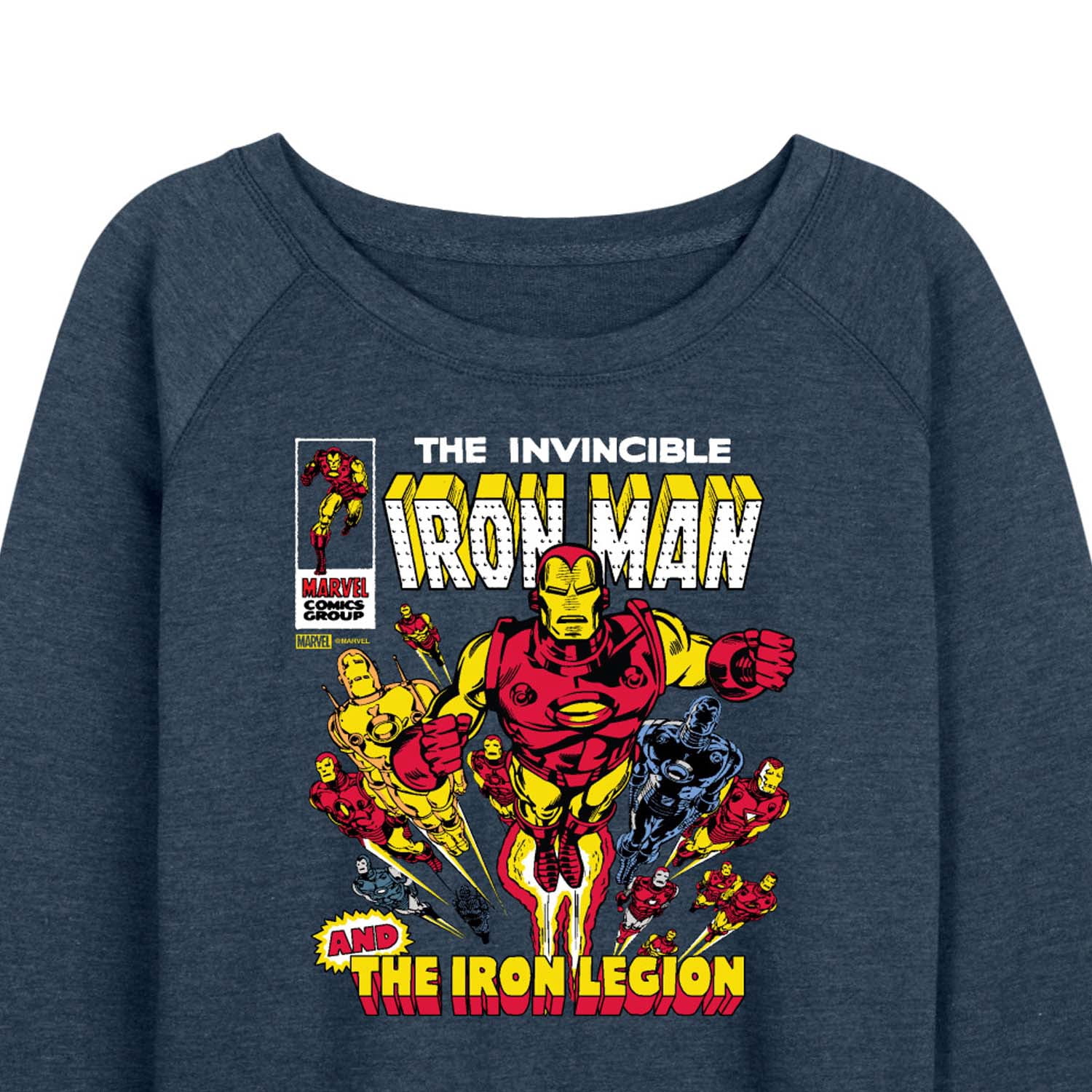 Marvel Iron Man - Comic Book Cover - Women's French Terry Pullover Sweatshirt