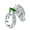 Green, variant on Elegant Gold Plated Chinese Loong Ring Decorated With Unisex Accessory Gift