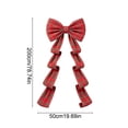 thumbnail image 3 of Cififendec Large Christmas Giant Plaid Bow Ornament, 78.74"×19.69", Tartan Bow Hanging Decoration for Party Backdrop and Seasonal Scene Styling, 3 of 6