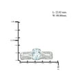 thumbnail image 4 of JewelersClub Aquamarine Ring Birthstone Jewelry – 1.15 Carat Aquamarine 0.925 Sterling Silver Ring Jewelry with White Diamond Accent – Gemstone Rings with Hypoallergenic 0.925 Sterling Silver Band, 4 of 4