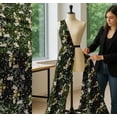 thumbnail image 5 of Soimoi Cotton Poplin Fabric Leaves,Moth & Magnolia Floral Printed Craft Fabric by the Yard 56 Inch Wide, 5 of 7