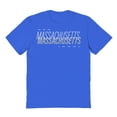 thumbnail image 1 of Massachusetts Graphic Royal Men's Cotton T-Shirt, 1 of 1