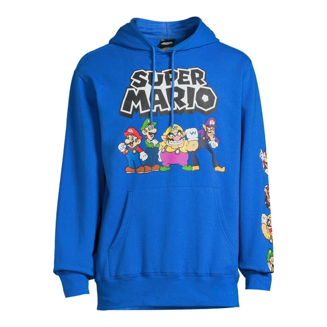 Nintendo Super Mario Bros. Men's & Big Men's Graphic Hoodie Sweatshirt, Sizes S-3XL