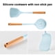 thumbnail image 3 of Juego de utensilios de cocina de 2 piezas, silicona antiadherente resistente al calor, sin BPA, utensilios de cocina con mango de madera maciza, 3 of 5