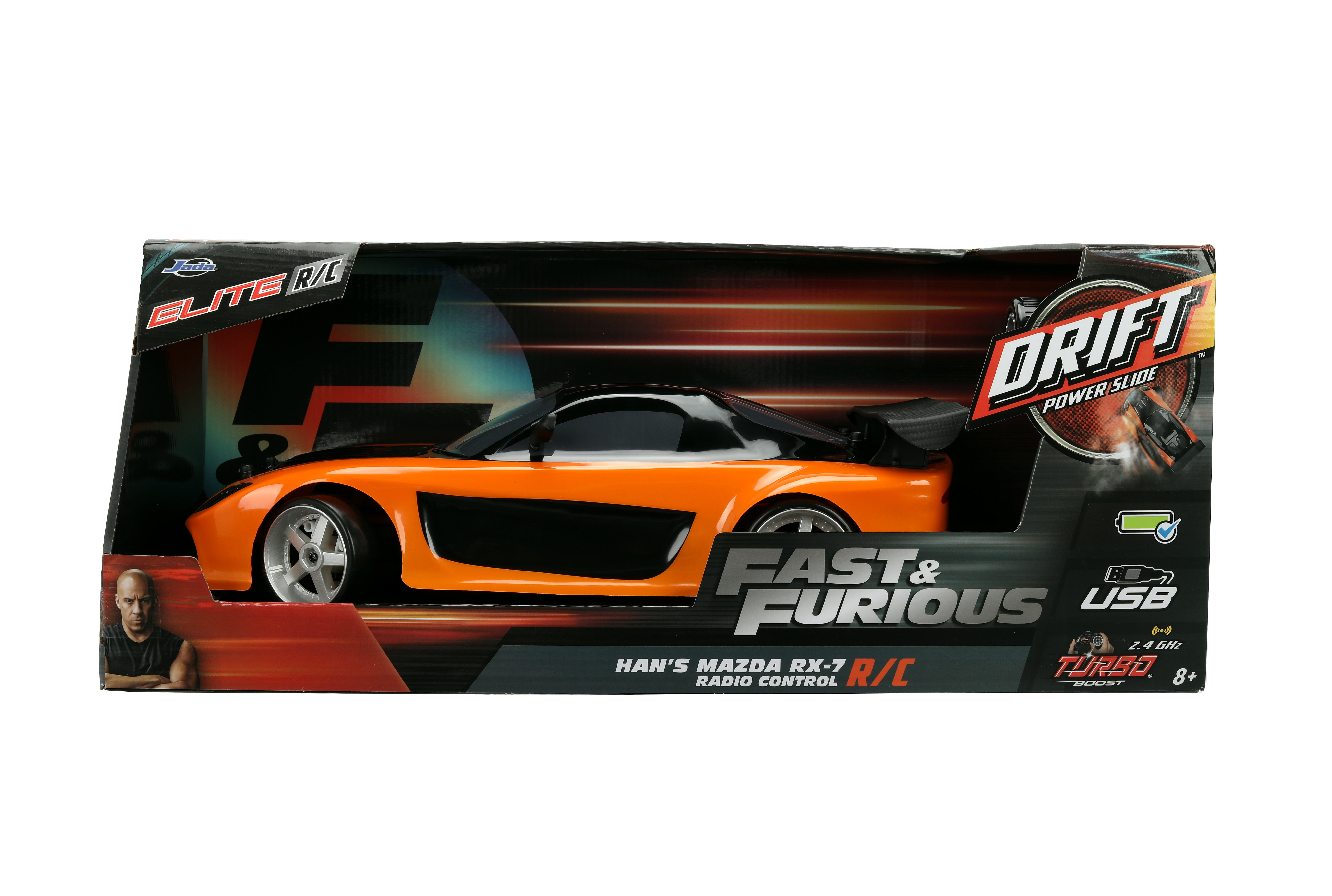 Jada Toys Fast & Furious Drift R/C 1993 Mazda RX-7 - Turbo Jada Toys Fast & Furious Drift R/C 1993 Mazda RX-7 - Turbo