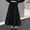 Black, variant on AXXD Women Skirts Under $10,Spring Summer Belt Elastic High Waist Long Mesh Skirt Sparkly Skirt White XL