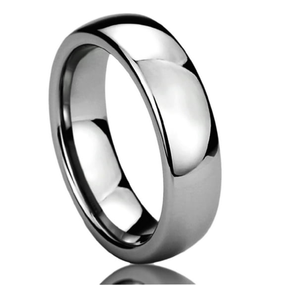 Free Engraving Men Women Personalized Inside Engraving Tungsten Carbide Wedding Band Ring 5.5mm Domed Classic Ring