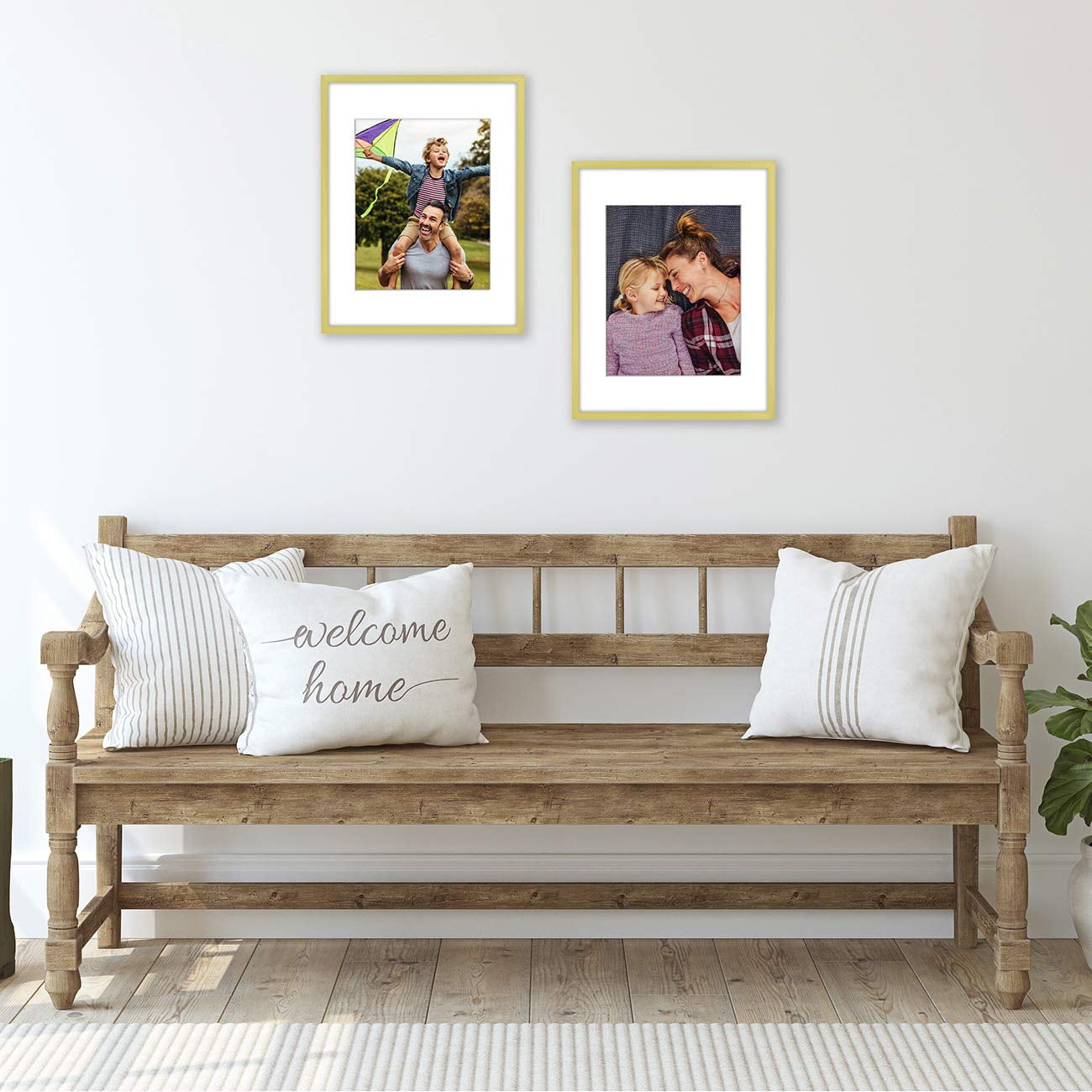  8x8 Picture Frame, Solid Oak Wood 8”x8” Picture Frames Matted  to 6”x6”,Square 8 x 8 Wood Frame with Tempered Real Glass, Rustic 8x8 Photo  Frame for Wall & Tabletop Display