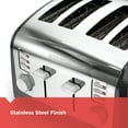 thumbnail image 4 of BLACK+DECKER 4-Slice Toaster, Black/Silver, T4030, 4 of 9