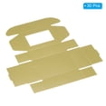 thumbnail image 3 of Uxcell 3.5"x2.5"x1" Paper Soap Box with Window Homemade Soap Boxes Rectangle Presents Packaging Boxes, Golden 30 Pack, 3 of 6