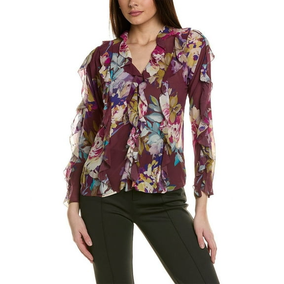 Nicholas womens  Amira Top, 0, Purple