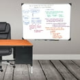 Mind Reader Wall Mount Dry Erase Whiteboard, 36" x 48", White