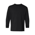 thumbnail image 2 of Gildan - Heavy Cotton Youth Long Sleeve T-Shirt - 5400B - Black - Size: S, 2 of 3