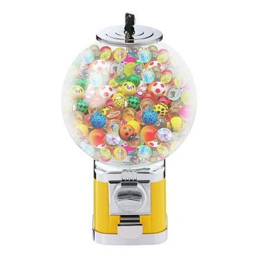 Kids Vending Machine Home Gumball Machine Candy Vending Machine with 2 Keys Coin Operated Gumball Machine Hold 500 1.26in Diameter Balls Bubble Gum Machine for Game Capsules Bouncy (Green)