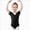 A37-Black, variant on Girls Short Sleeve Dance Leotard with Front Bow Detail,Cute Ballet Bodysuit