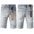thumbnail image 4 of 2026 New Ksubi Mens Jean Shorts Casual Ripped Slim Fit Denim Shorts Stretch Skinny Summer Streetwear Short, 4 of 9