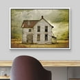 thumbnail image 3 of wall26 Framed Canvas Print Wall Art Dilapidated Grunge Farmhouse in Field Nature Wilderness Photography Realism Chic Scenic Colorful Rustic Ultra for Living Room, Bedroom, Office - 24"x36", 3 of 5