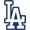 Blue, variant on Black LA Logo Vinyl Sticker Decal, Los Angeles Baseball Fan Art, Minimalist Black Aesthetic Accessories for Laptop, Water Bottle, Hydro Flask, Tumbler, Car Window, Bumper, Truck, Cooler (5"x3.7")