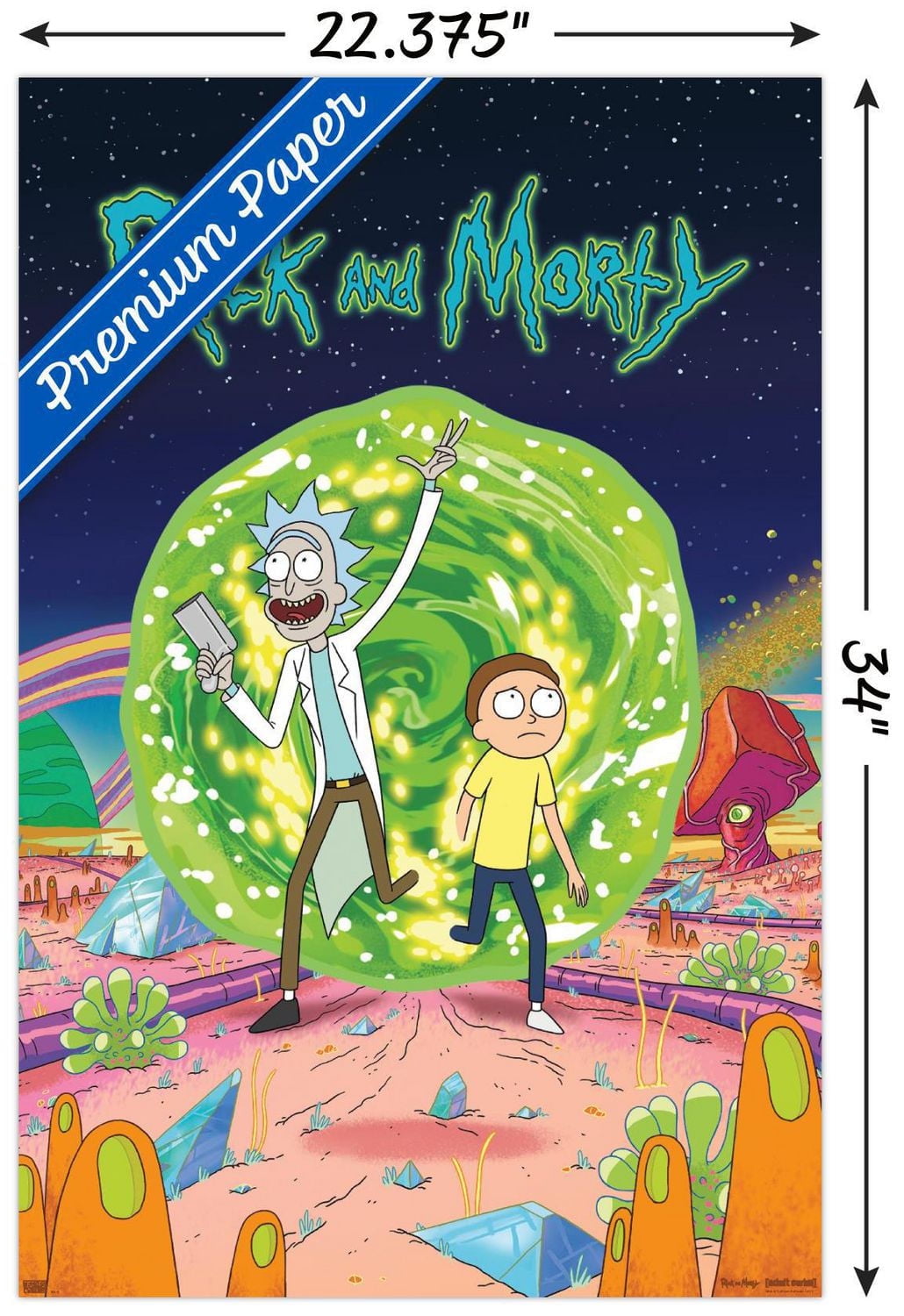 Rick And Morty - Cover Wall Poster