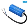 thumbnail image 3 of Uxcell 100uF 250VAC 2 Fils 50/60Hz CD60 Condensateur de Course 2 Pack, 3 of 5