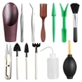 thumbnail image 1 of 13PCS Garden Hand Tools Bonsai Succulent Miniature Planting Tool Set Garden Planting Care Tools Trimmer Rake Shovels Watering Bottle, 1 of 7