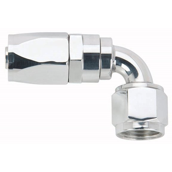 JEGS Polished 90° Swivel Hose End -8AN