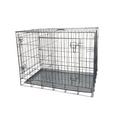 thumbnail image 2 of KennelMaster Double Door Folding Wire Dog Crate, Black, Large, 42"L, 2 of 5