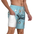 thumbnail image 2 of Sigee Let's Go on an Adventure Print Mens Swim Trunks with Compression Liner Quick Dry Swim Stretch Beach Shorts with Pockets,S-3XL, 2 of 7