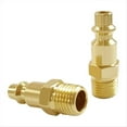 thumbnail image 6 of Rollbacks & More Brass Industrial Air Hose Connect Plug Compressor Pneumatic Coupler Fitting Adapter 1/8 Inch NPT Male-6PCS, 6 of 7