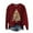 Red, variant on Womens Sweater Christmas Tree Long Sleeve Crewneck Knitted Oversize Loose Fit Trendy Outfits