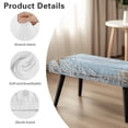 thumbnail image 6 of Whosucclay Starfish Seashells Wood Print Stretch Dining Bench Cover Removable Bench Slipcover Stretch Bench Seat Furniture Protector Dining Chair Slipcovers for Living Room and Kitchen, 6 of 7