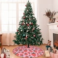 thumbnail image 7 of Sikiie Cartoon Strawberry 30-48 inches {designName} Print Christmas Tree Skirt Snowman Xmas Tree Skirt with Edge Christmas Decorations for Holiday Party48", 7 of 7