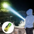 thumbnail image 4 of Flashlight Super Bright Mini Three Eyed ABS Flashlight Hat Clip Light Running Headband Head Lamps Strip Light Headband Headlight Rechargeable Work Hat with Light Walking Light for Night Walking Dog, 4 of 9
