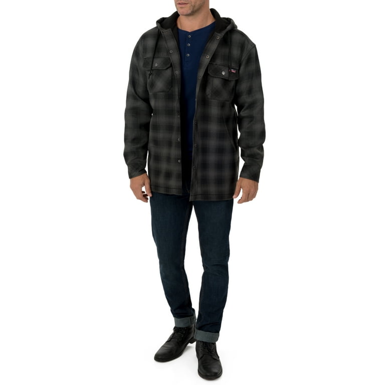 Dickies bonded overshirt with shop hood walmart