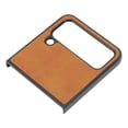 thumbnail image 2 of Folding Screen Phone Case Synthetic Leather Scratch Proof Protective Case for Samsung Galaxy Z FLIP 4 Brown, 2 of 4