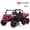 Pink, variant on TCARAIWEN 24V Ride On 2 Seater Dump Truck with Remote Control, Ride on UTV W/,2 Speed 4WD Power Ride Cars 6x6 Wheels Ride on Toys W/ Dump Bed/Shovel for Boys Girls,Black