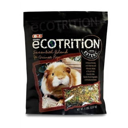 eCOTRITION Essential Blend Food for Guinea Pigs 5 Pounds, Resealable Bag