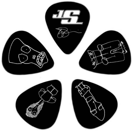 D'Addario Planet Waves Joe Satriani Signature Guitar Picks 10-Pack Black Thin