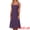 Purple, variant on DARING DIVA Women's Lace Prom Straps Square Neck Sleeveless Midi Dress S Black