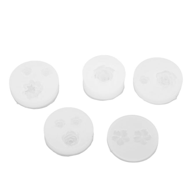 5Pcs Mini Flower Resin Molds Smoother Flexible Easy Demoulding Jewelry Making Tools for DIY Keychains Necklaces Earrings