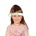 thumbnail image 5 of Haiem Vintage Sunflower Cow A Pattern Santa Hat Confortable Velvet Christmas Hat for Christmas Party Favors Fit for Adults and Kids, 5 of 6