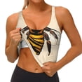 thumbnail image 3 of KLL Honey Bee for Workout Tank Tops for Women,U Back Fitness Top Built in Shelf Bras Padded Fit for Yoga Gym-X-Large, 3 of 8